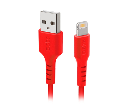 Kabel SBS USB-LIGHTNING MFI 1m Czerwony